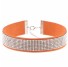 Halsband mit Strasssteinen J3495 orange