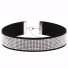 Halsband mit Strasssteinen J3495 schwarz