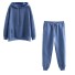 Hanorac și pantaloni de trening pentru femei albastru inchis