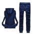Hanorac și pantaloni de trening pentru femei B991 albastru inchis