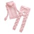 Hanorac și pantaloni de trening pentru femei B991 roz