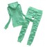 Hanorac și pantaloni de trening pentru femei B991 verde