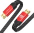 HDMI 2.0 plochý prepojovací kábel M / M 2 m červená