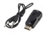 HDMI VGA apa és anya adapter J1308 fekete