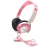 Herní sluchátka K2065 růžová