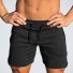 Herren-Baumwollshorts A861 schwarz