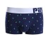 Herren-Boxershorts mit Baum-Print dunkelblau