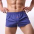 Herren-Boxershorts mit Knopf blau