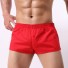 Herren-Boxershorts mit Knopf rot