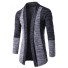 Herren-Cardigan F285 dunkelgrau