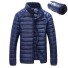 Herren-Daunenjacke A1809 dunkelblau