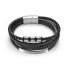 Herren-Doppelarmband H311 silbern