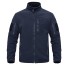 Herren-Fleecejacke mit Taschen dunkelblau