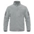 Herren-Fleecejacke mit Taschen grau