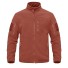 Herren-Fleecejacke mit Taschen rot