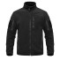 Herren-Fleecejacke mit Taschen schwarz