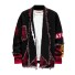 Herren-Hip-Hop-Cardigan schwarz