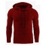 Herren-Hoodie F9 weinrot