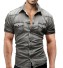 Herren-Jeanshemd F458 grau