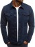 Herren-Jeansjacke F1194 dunkelblau