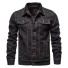 Herren-Jeansjacke S42 schwarz