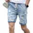 Herren-Jeansshorts A867 blau