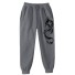 Herren-Jogginghose mit Drachen F1620 dunkelgrau