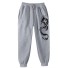 Herren-Jogginghose mit Drachen F1620 grau