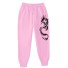 Herren-Jogginghose mit Drachen F1620 rosa