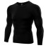 Herren-Kompressionsshirt F1766 schwarz