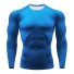 Herren-Kompressionsshirt F1796 blau