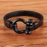 Herren-Lederarmband H271 schwarz