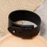 Herren-Lederarmband H425 schwarz