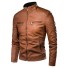 Herren-Lederjacke A1803 hellbraun