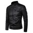 Herren-Lederjacke A1803 schwarz