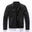 Herren-Lederjacke F1070 schwarz