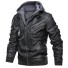 Herren-Lederjacke F1089 schwarz