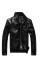 Herren-Lederjacke F1094 schwarz