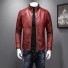 Herren-Lederjacke F1103 rot