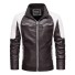 Herren-Lederjacke F1125 dunkelbraun