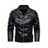 Herren-Lederjacke F1147 schwarz