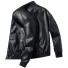 Herren-Lederjacke F1206 schwarz