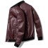 Herren-Lederjacke F1206 weinrot