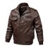 Herren-Lederjacke F1221 dunkelbraun