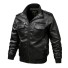 Herren-Lederjacke F1221 schwarz