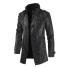 Herren-Lederjacke F1226 schwarz