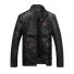 Herren-Lederjacke F1251 schwarz