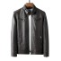 Herren-Lederjacke F1280 dunkelbraun