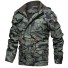 Herren-Lederjacke F1296 armeegrün