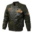 Herren-Lederjacke S34 armeegrün